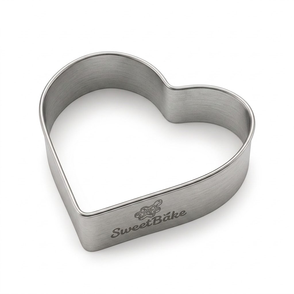 Sweet bake (11) SweetBake Stainless Steel Heart Shaped Cookie Cutter - Image 1