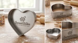 SweetBake Stainless Steel Heart Shaped Cookie Cutter - Image 3